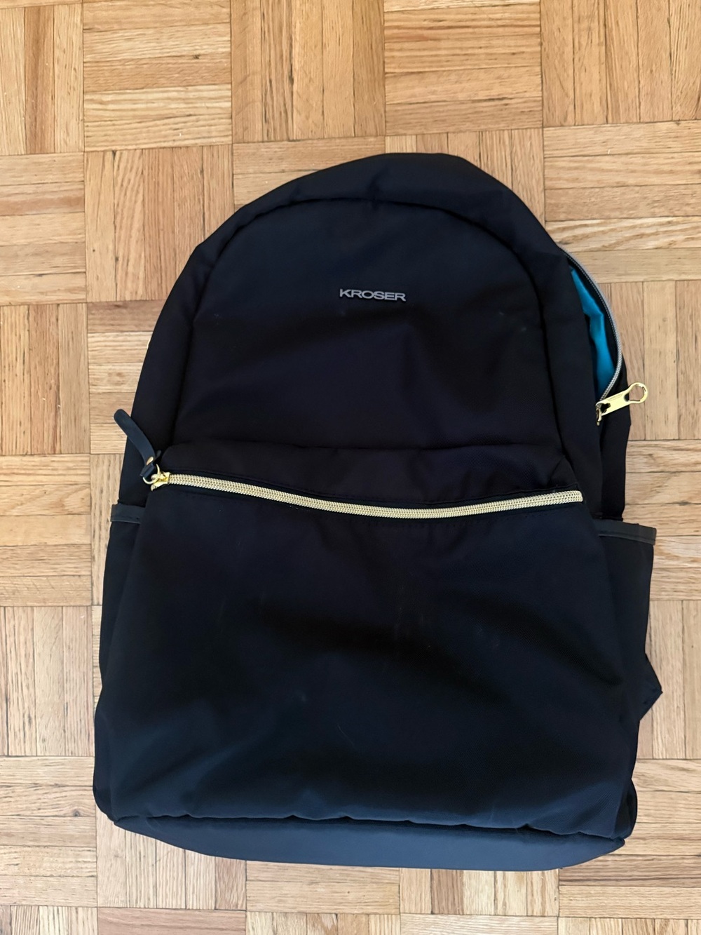 KROSER black backpack- great condition- barely used- see description below